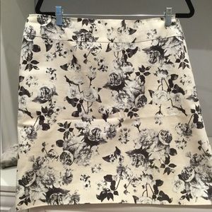 Touile print straight skirt